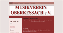 Desktop Screenshot of musikverein-oberkessach.de