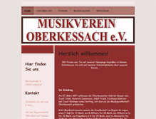 Tablet Screenshot of musikverein-oberkessach.de